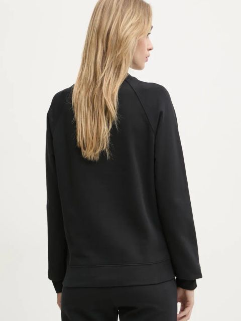 MSGM bluza bawełniana damska kolor czarny z nadrukiem 2000MDM503.300000