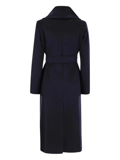 Max Mara belted wrap coat - Blue