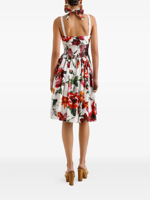 Dolce & Gabbana floral-print dress - White