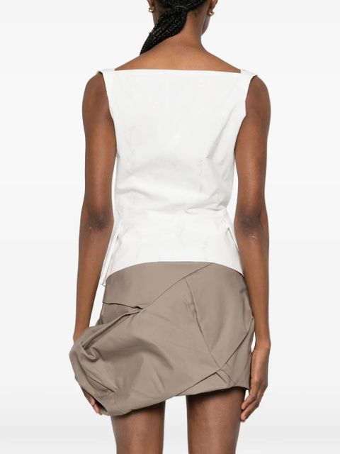 Vivienne Westwood button floral vest - White