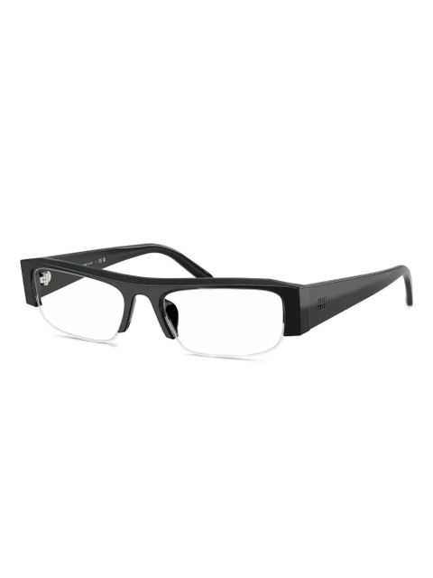 Miu Miu Eyewear rectangle-frame glasses - Black