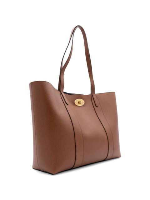 Mulberry Bayswater grained-leather tote bag - Brown