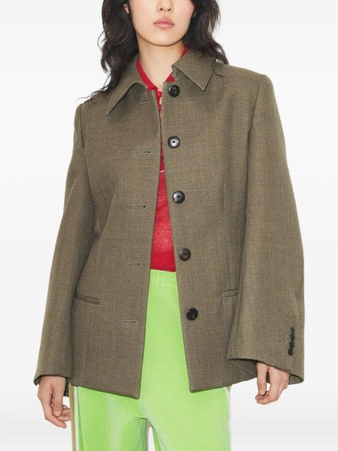 Tory Burch button wool jacket - Brown