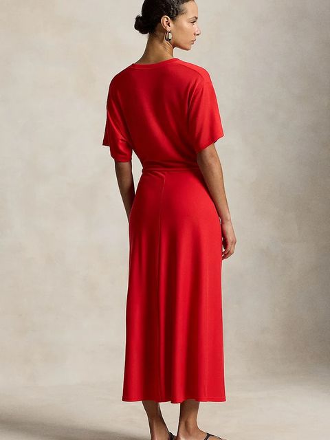 Polo Ralph Lauren sukienka z lyocellu LYOCELL-KNT-DRESSES - zdjęcie produktu nr 1