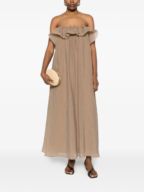Eleh ruffled strap maxi dress - Neutrals - zdjęcie produktu nr 2