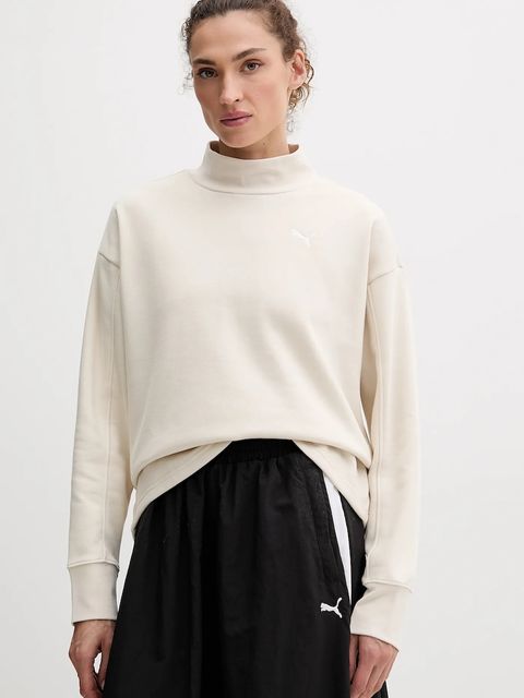 Puma bluza damska kolor beżowy gładka 688152 - zdjęcie produktu nr 1