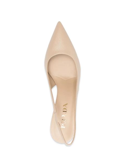 Prada calf leather heel pumps - Neutrals