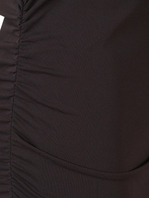 PINKO ruffled mini dress - Brown