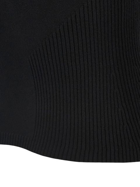 Marine Serre open-knit tank top - Black