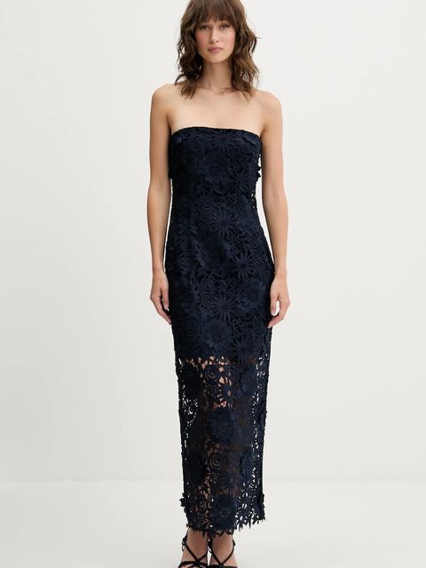 Rotate sukienka kolor granatowy midi dopasowana 1150271725 - zdjęcie produktu nr 1