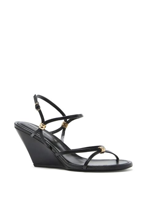Proenza Schouler Coil strappy wedge sandals - Black