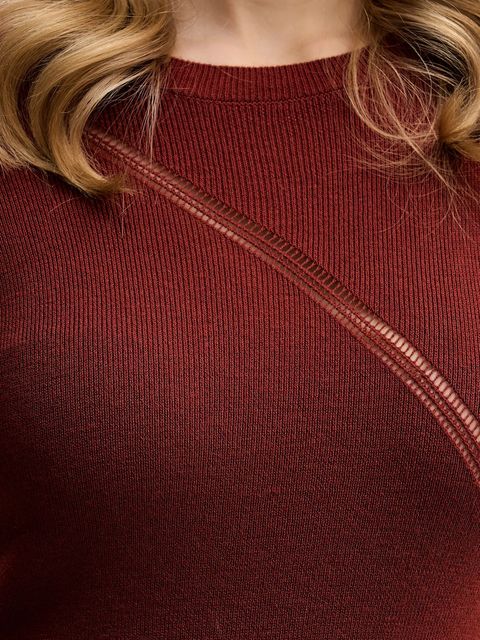 Sisley sukienka wełniana kolor bordowy midi rozkloszowana 1QNQLV011