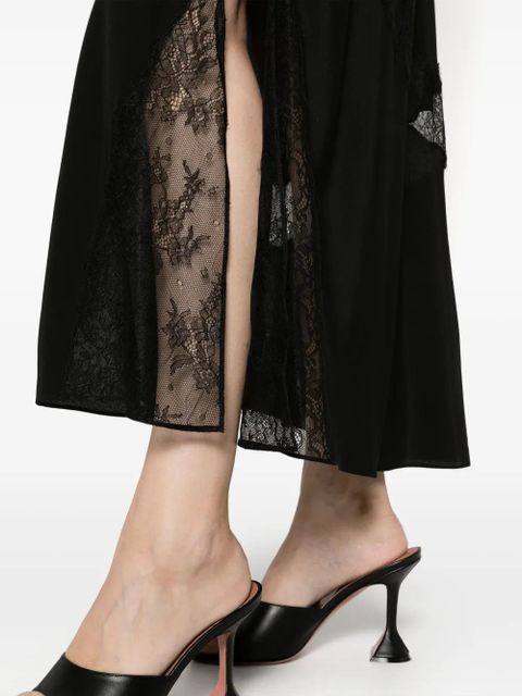 Zadig&Voltaire Jayal silk midi skirt - Black