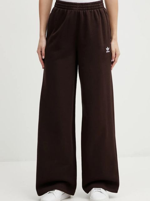 adidas Originals spodnie dresowe Essentials damskie kolor brązowy gładkie KC9135 - zdjęcie produktu nr 1