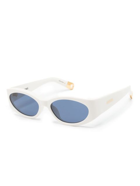 Jacquemus Les Lunettes Ovalo oval-frame sunglasses - White