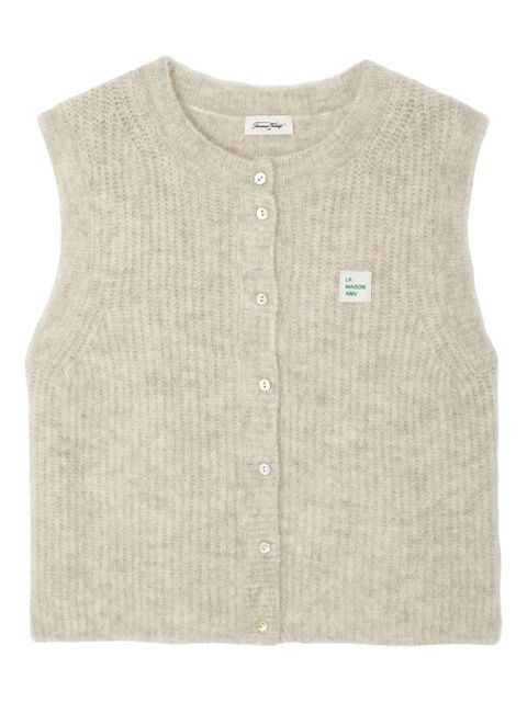 American Vintage East sleeveless button vest - Neutrals - zdjęcie produktu nr 1