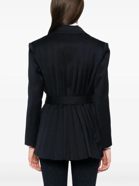 Maje belted blazer - Blue