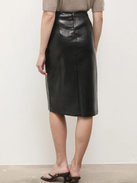 Answear.LAB spódnica kolor czarny midi prosta