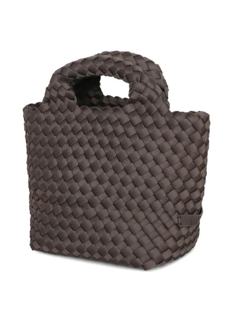 NAGHEDI woven handle tote bag - Brown