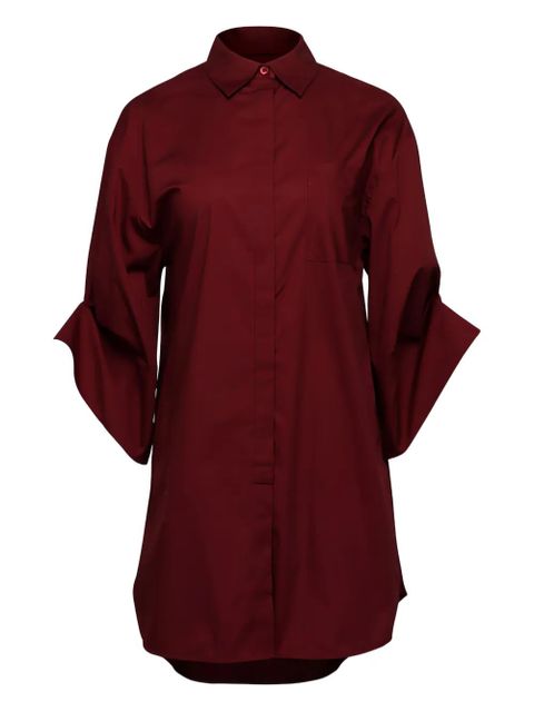 STAUD chest-pocket button-down dress - Red - zdjęcie produktu nr 1