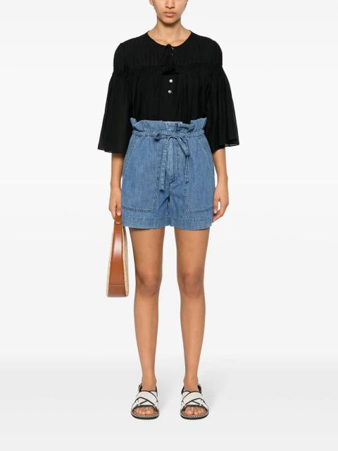 MARANT ÉTOILE Ipolyte cotton shorts - Blue