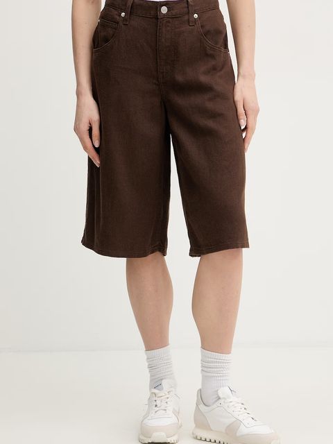 Levi's szorty damskie lniane SUPER BAGGY LONG - zdjęcie produktu nr 2