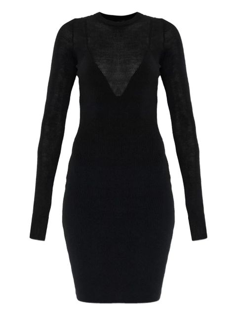 Versace Medusa-detail long-sleeve mini dress - Black - zdjęcie produktu nr 1