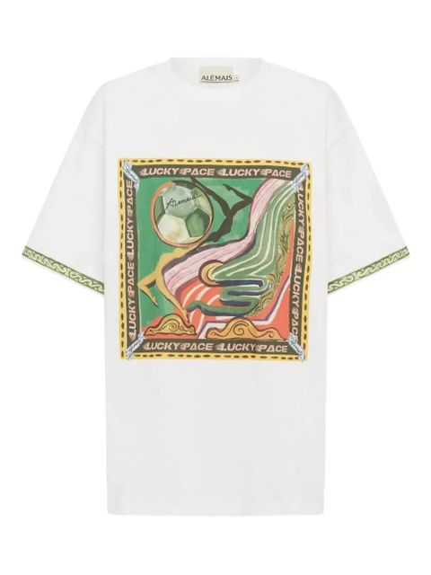 ALEMAIS graphic-print T-shirt - White - zdjęcie produktu nr 1