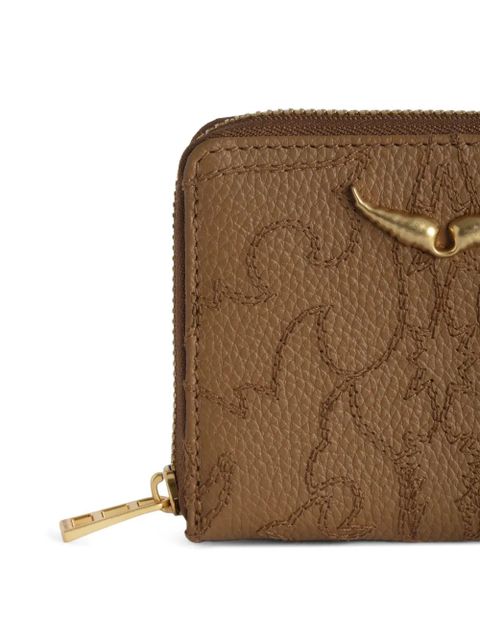 Zadig&Voltaire monogram leather wallet - Brown