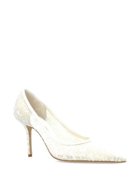 Jimmy Choo Love 85 heeled pumps - White - zdjęcie produktu nr 2