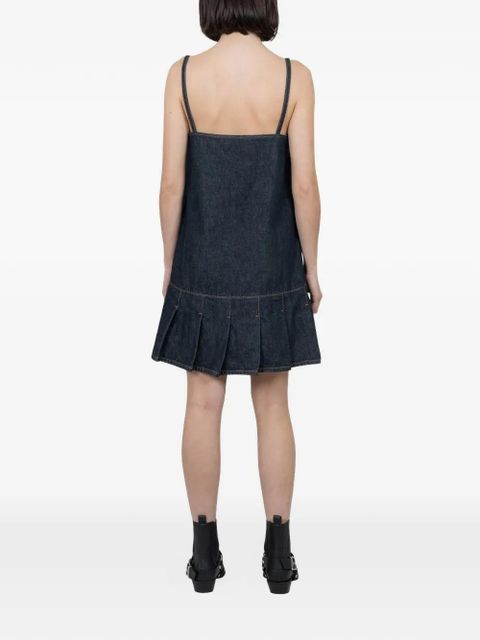 GANNI denim mini dress - Blue