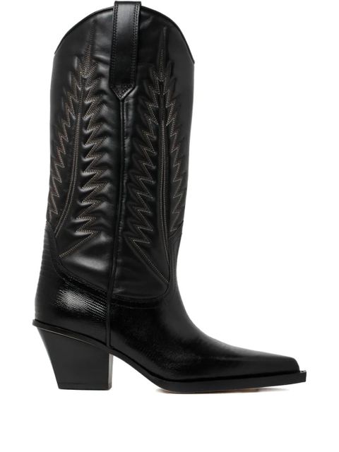 Paris Texas 65mm Texan boots - Black - zdjęcie produktu nr 1