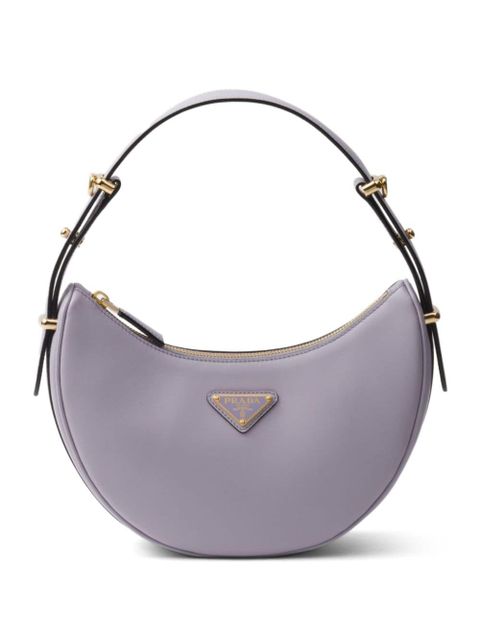 Prada Arqué leather shoulder bag - Purple