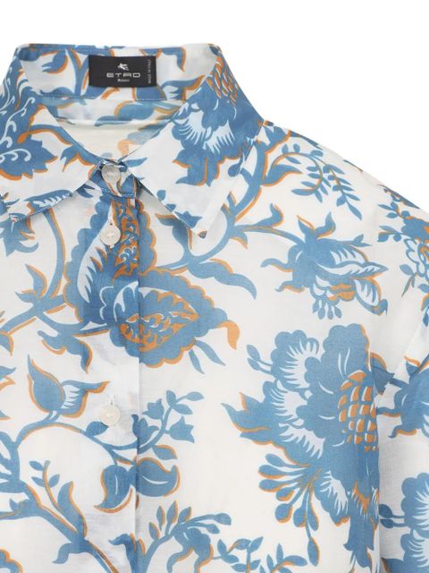 ETRO floral-print buttoned shirt - White - zdjęcie produktu nr 2