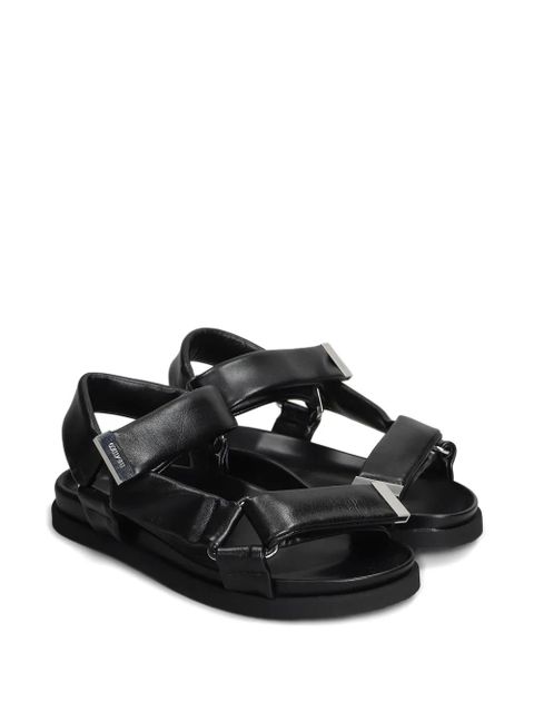 The Attico Salinas leather flat sandals - Black - zdjęcie produktu nr 2