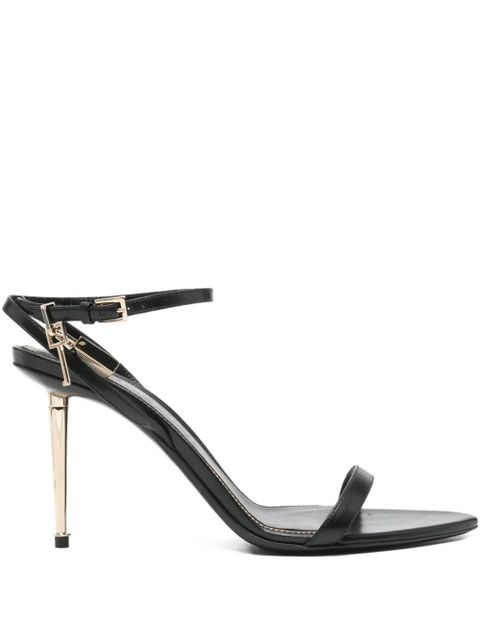 TOM FORD 105 padlock-detail leather sandals - Black - zdjęcie produktu nr 1