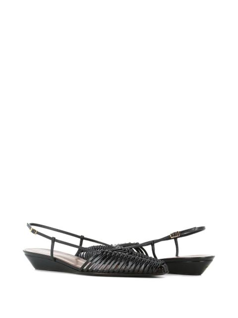 Giuseppe Zanotti Jane woven slingback sandals - Black - zdjęcie produktu nr 2