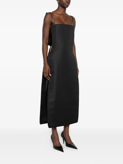 Sportmax square-neck long dress - Black