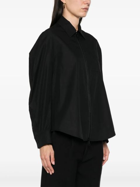 Moncler zip-up overshirt - Black