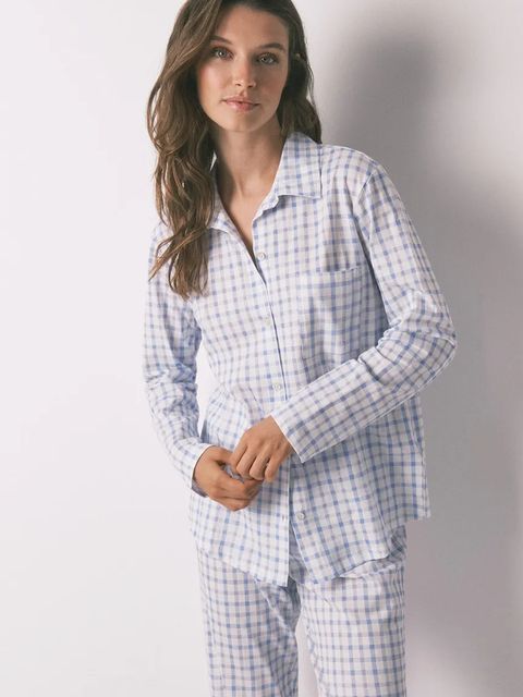 women'secret piżama bawełniana damska kolor niebieski bawełniana 3132158 - zdjęcie produktu nr 2