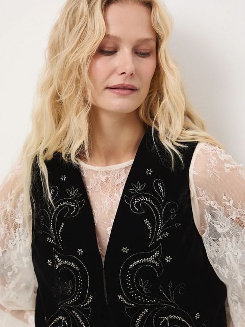 Medicine kamizelka damska kolor czarny jednorzędowa