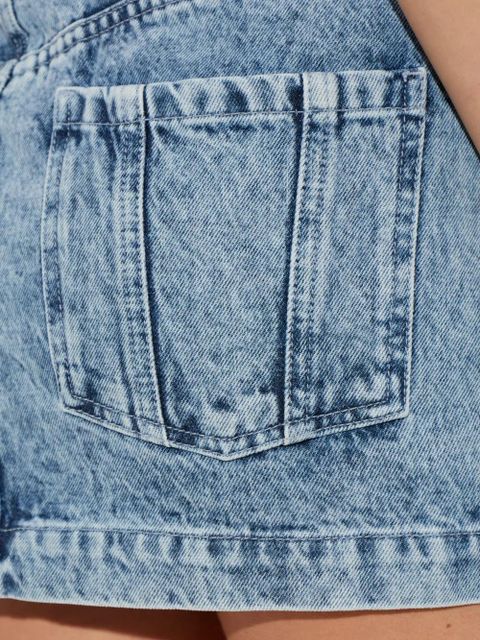 MARANT ÉTOILE Juana five-pocket denim mini skirt - Blue