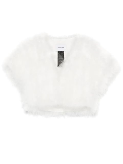 Yves Salomon feather jacket - White - zdjęcie produktu nr 1
