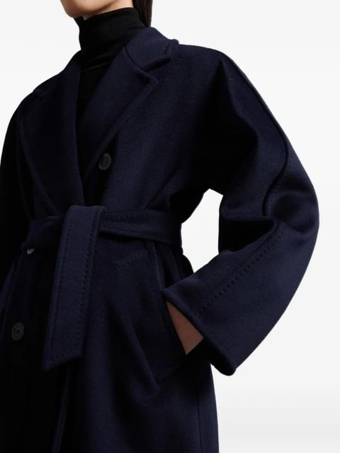 Max Mara Madame 101801 double-breasted buttoned coat - Blue