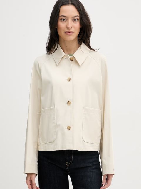 Tommy Hilfiger krótki trencz damski bawełniany - zdjęcie produktu nr 1