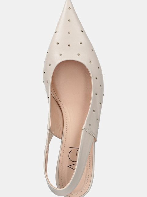 AGL czółenka skórzane Lenor S Studs