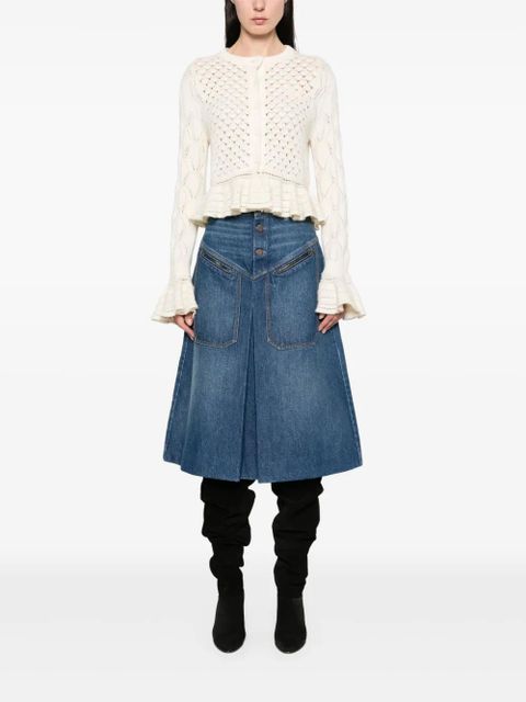 Chloé denim midi skirt - Blue - zdjęcie produktu nr 2