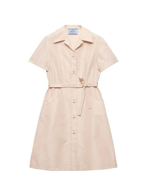 Prada faille shirt dress - Neutrals - zdjęcie produktu nr 1