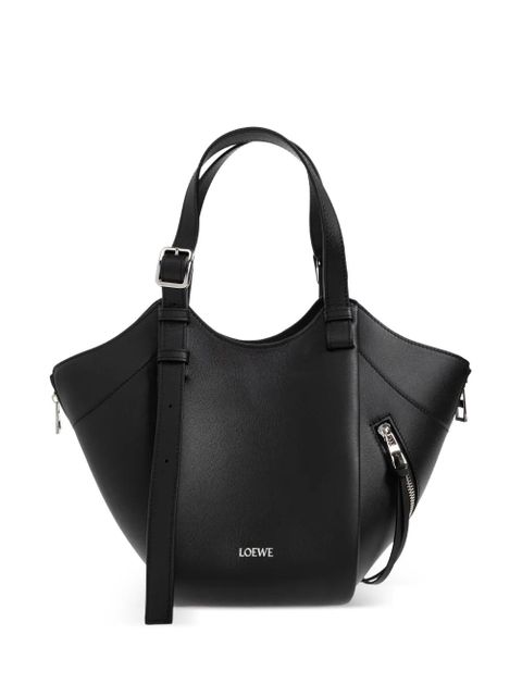 LOEWE Hammock Flip leather tote bag - Black - zdjęcie produktu nr 1