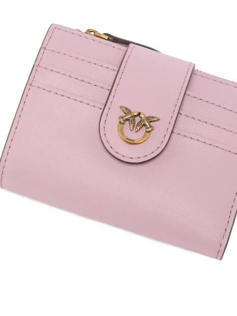 PINKO birds leather card holder